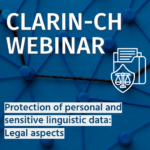 Webinar on the Protection of personal and sensitive linguistic data: Legal aspects