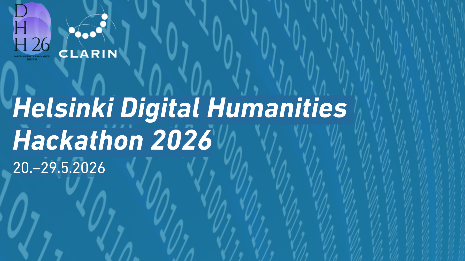 Helsinki Digital Humanities Hackathon 2026 - CLARIN Switzerland